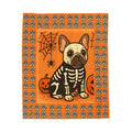 Halloween Plush Blanket - French Bulldog